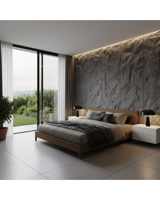 Panel ROCK WALL SG — decorative acoustic wall panel, sound absorption by RODESIGNE