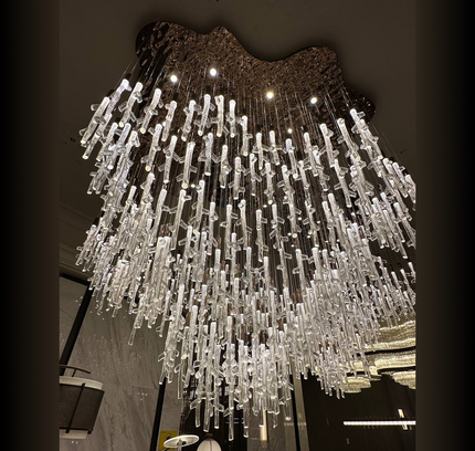Chandelier ASOLUR — designer chandelier, custom lighting by RODESIGNE