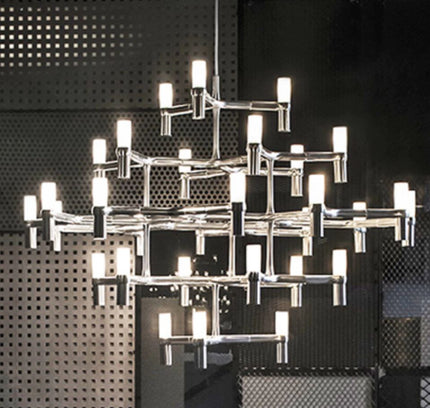 Chandelier OPPIATTE — designer chandelier, custom lighting by RODESIGNE