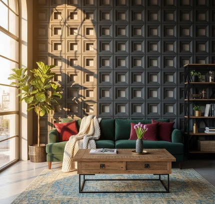 Panel SQUARE TYPE — decorative acoustic wall panel, sound absorption by RODESIGNE