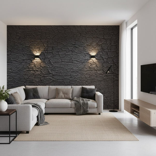 Wall Panel CHARCOAL BURT WOOD