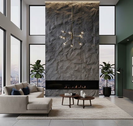 Panel ROCK WALL SG — decorative acoustic wall panel, sound absorption by RODESIGNE