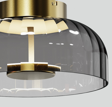 Сeiling lamp ZILLA by Rodesigne — brass designer piece by RODESIGNE