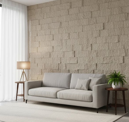 Panel LIME STONE WS — decorative acoustic wall panel, sound absorption by RODESIGNE