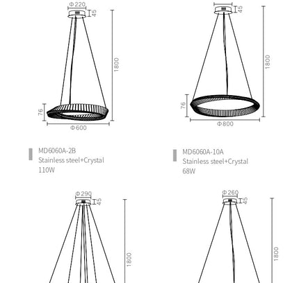 Chandelier NEMURA — designer chandelier, custom lighting by RODESIGNE