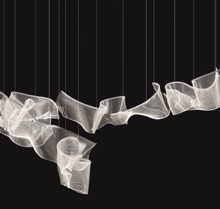Pendant lamp PAPALLONA by Rodesigne — glass modern pendant light, custom designer lighting by RODESIGNE