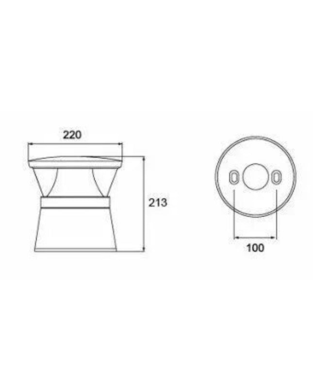 Landscape light NUT MINI H-213mm 20W by RODESIGNE