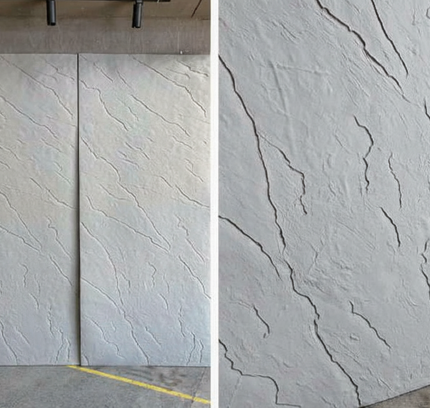 Panel FLAME STONE — decorative acoustic wall panel, sound absorption by RODESIGNE