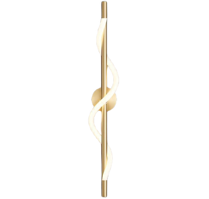 Wall Sconce TRACER TWISTED — brass wall sconce lamp, designer lighting by RODESIGNE