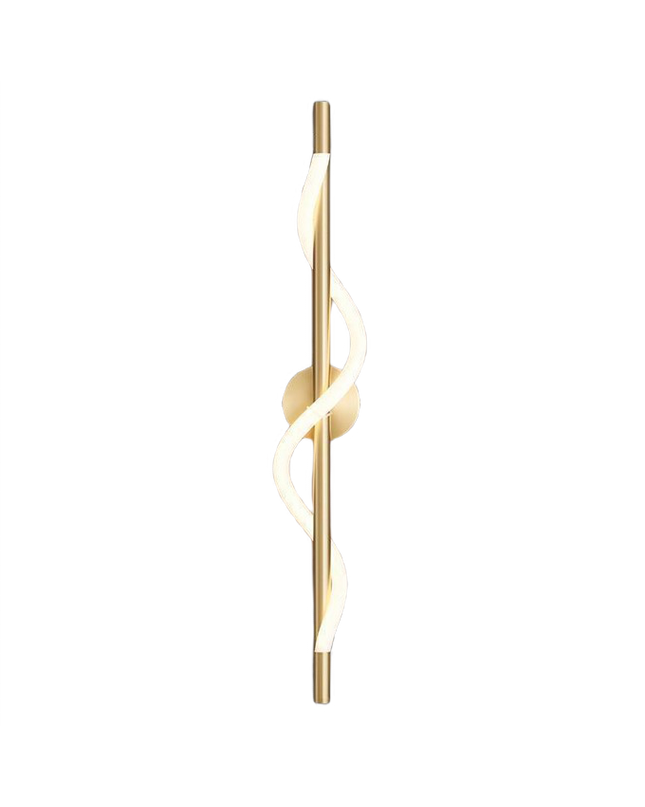 Wall Sconce TRACER TWISTED — brass wall sconce lamp, designer lighting by RODESIGNE