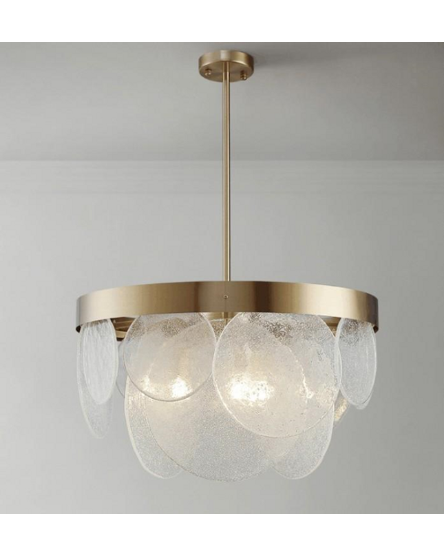 Chandelier GLASSY by Rodesigne — brass designer chandelier, custom lighting by RODESIGNE