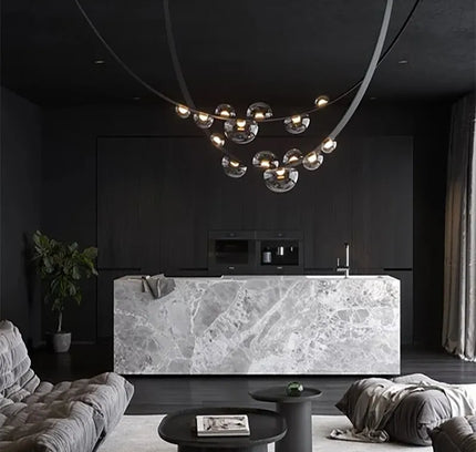 Chandelier BELT — designer chandelier, custom lighting by RODESIGNE