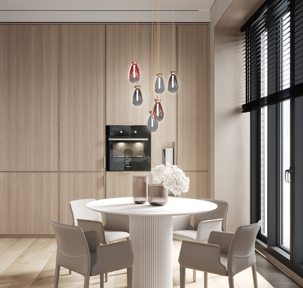 Pendant lamp BASSADY by Rodesigne — brass modern pendant light, custom designer lighting by RODESIGNE