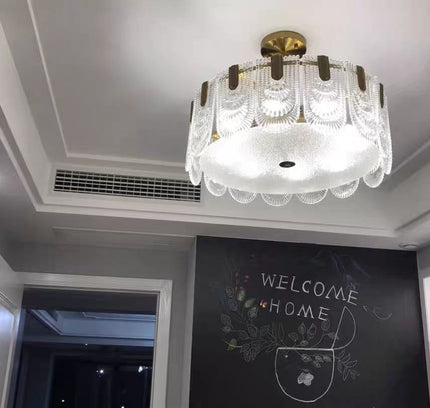 Chandelier ERNESTA — glass designer chandelier, custom lighting by RODESIGNE