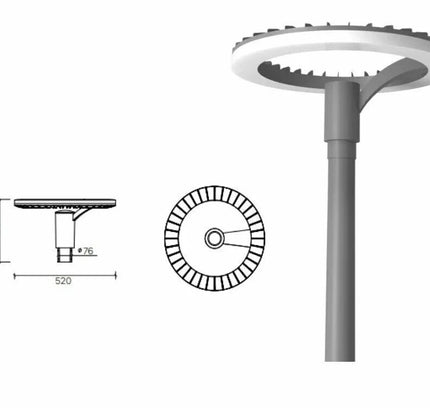 Garden park light STRIT-5004L 30W by RODESIGNE