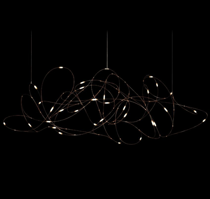 Chandelier CHAOSSE — designer chandelier, custom lighting by RODESIGNE