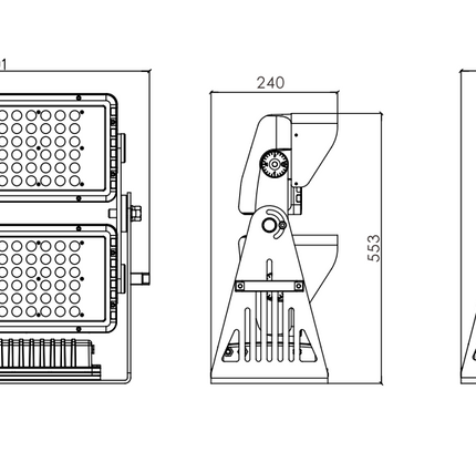 LED floodlight MK-623D-425 by RODESIGNE