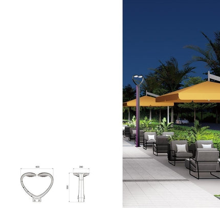 Multi-head park light column M-093 by RODESIGNE