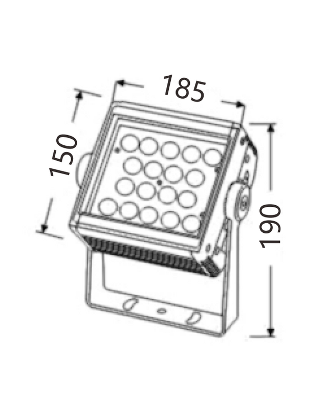 LED floodlight MK-612-185 by RODESIGNE