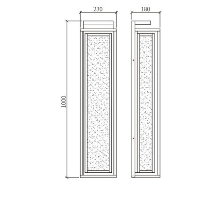 Outdoor wall light DV-DHB-1214 by RODESIGNE