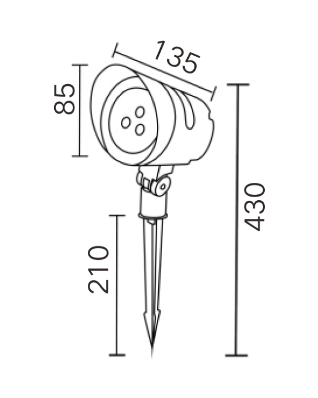 Plant grow light MK-707-03 by RODESIGNE