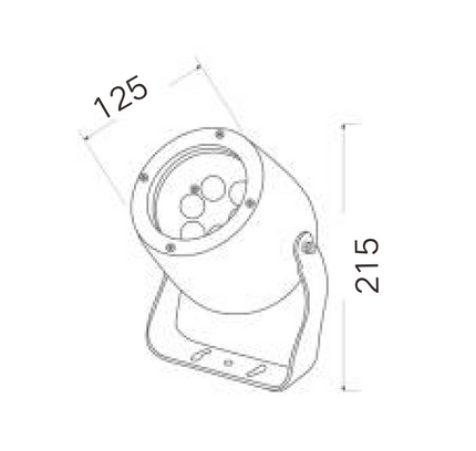 LED floodlight MK-601-125 by RODESIGNE