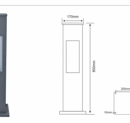 Garden park light SOLAR MIDI H-800mm 2W by RODESIGNE