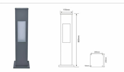 Garden park light SOLAR MIDI H-800mm 2W by RODESIGNE