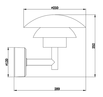 Outdoor wall light M-064 10W by RODESIGNE