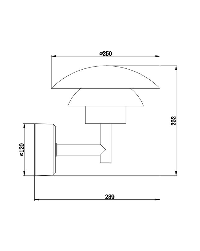 Outdoor wall light M-064 10W by RODESIGNE