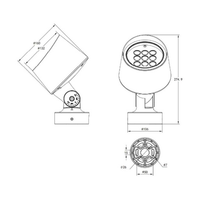 Surface-mounted light MN-RP1-S by RODESIGNE