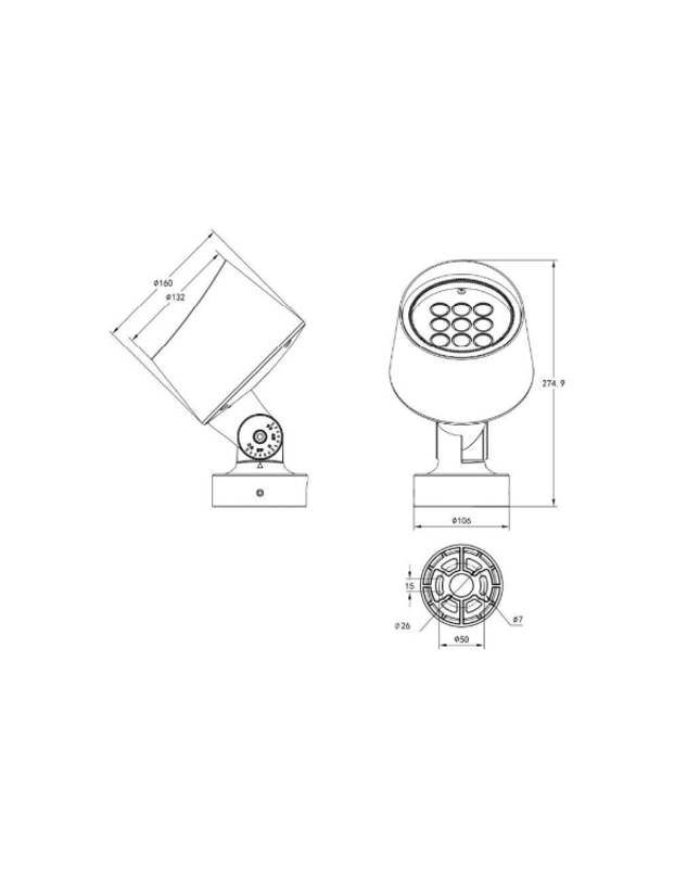 Surface-mounted light MN-RP1-S by RODESIGNE