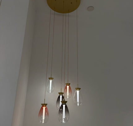 Pendant lamp BASSADY by Rodesigne — brass modern pendant light, custom designer lighting by RODESIGNE