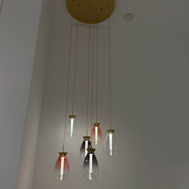 Pendant lamp BASSADY by Rodesigne — brass modern pendant light, custom designer lighting by RODESIGNE