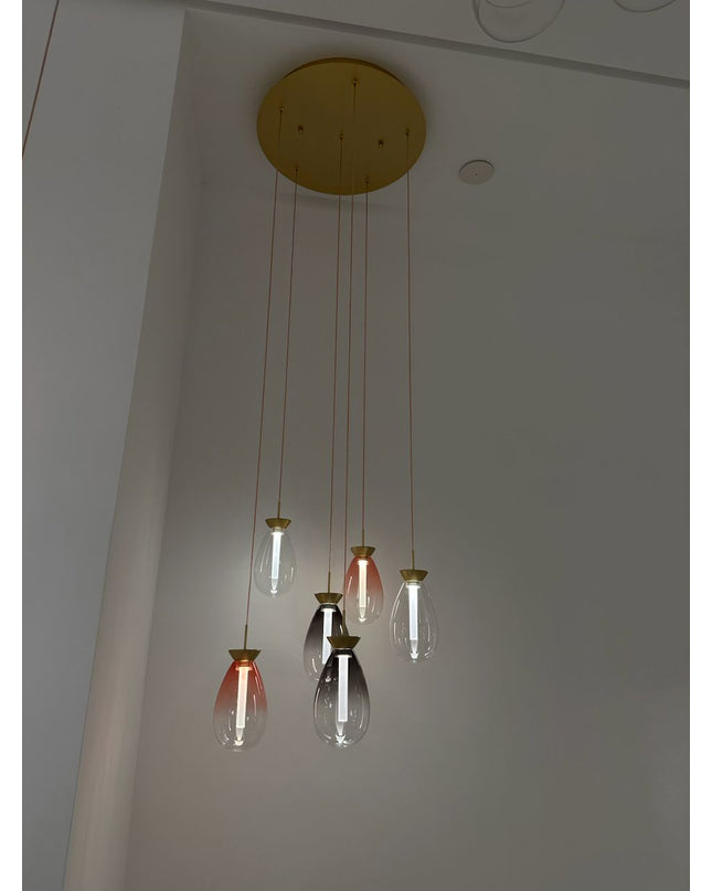 Pendant lamp BASSADY by Rodesigne — brass modern pendant light, custom designer lighting by RODESIGNE