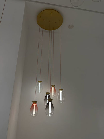 Pendant lamp BASSADY by Rodesigne — brass modern pendant light, custom designer lighting by RODESIGNE
