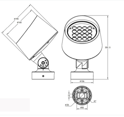 Surface-mounted light MN-RP1-M by RODESIGNE
