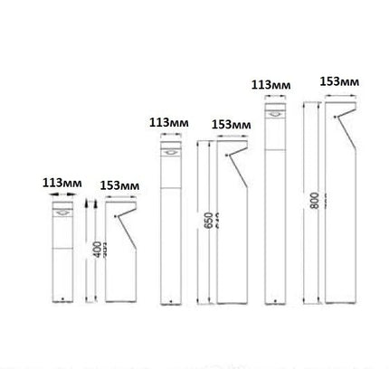 Bollard light LONGER-1 10W by RODESIGNE