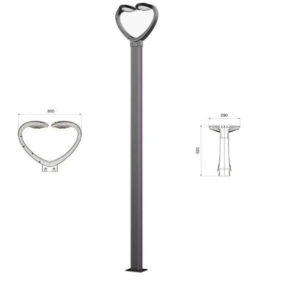Multi-head park light column M-093 by RODESIGNE
