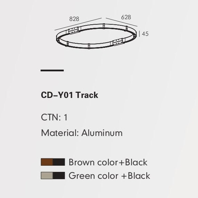 Track Rail MOBIUS-Y — track lighting accessory, technical lighting by RODESIGNE