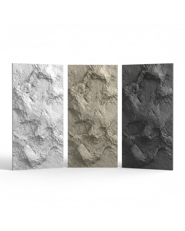 Panel CONVEX ROCK SINGLE — decorative acoustic wall panel, sound absorption by RODESIGNE