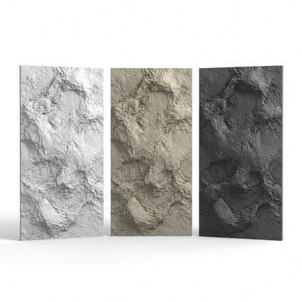 Panel CONVEX ROCK SINGLE — decorative acoustic wall panel, sound absorption by RODESIGNE