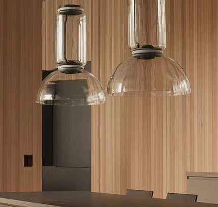 Pendant lamp KRUKKE by Rodesigne — glass modern pendant light, custom designer lighting by RODESIGNE