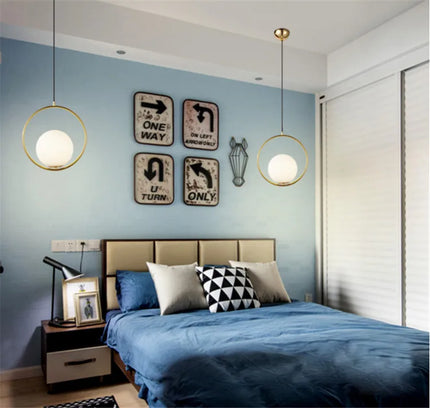Pendant Light HOOP CIRCLE — modern pendant light, custom designer lighting by RODESIGNE