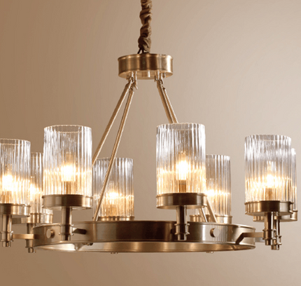 Chandelier SWANSEA by Rodesigne — brass designer chandelier, custom lighting by RODESIGNE
