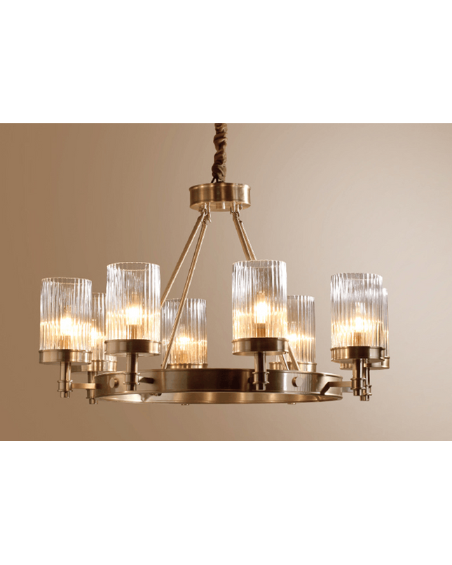 Chandelier SWANSEA by Rodesigne — brass designer chandelier, custom lighting by RODESIGNE