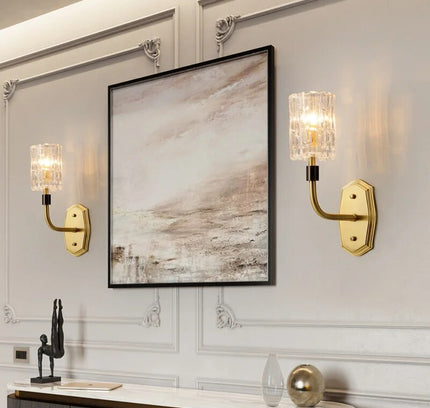 Wall Sconce PIASTRO — brass wall sconce lamp, designer lighting by RODESIGNE