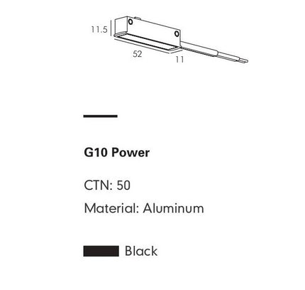 Input Connector PARATA — track lighting accessory, technical lighting by RODESIGNE