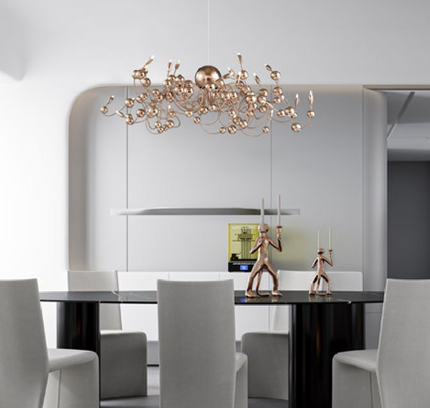 Chandelier PEDRA — designer chandelier, custom lighting by RODESIGNE