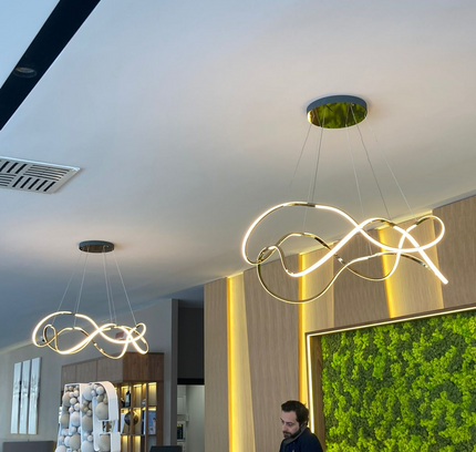 Chandelier LINJER — designer chandelier, custom lighting by RODESIGNE